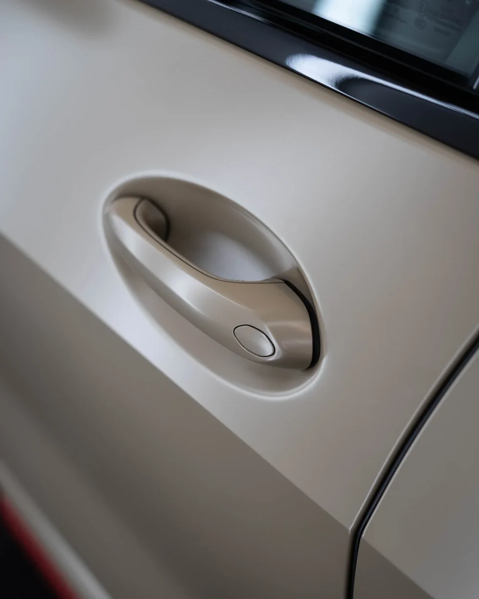 Detail des von GLAXI in Avery Dennison Sahara Premium folierten BMW X5 M