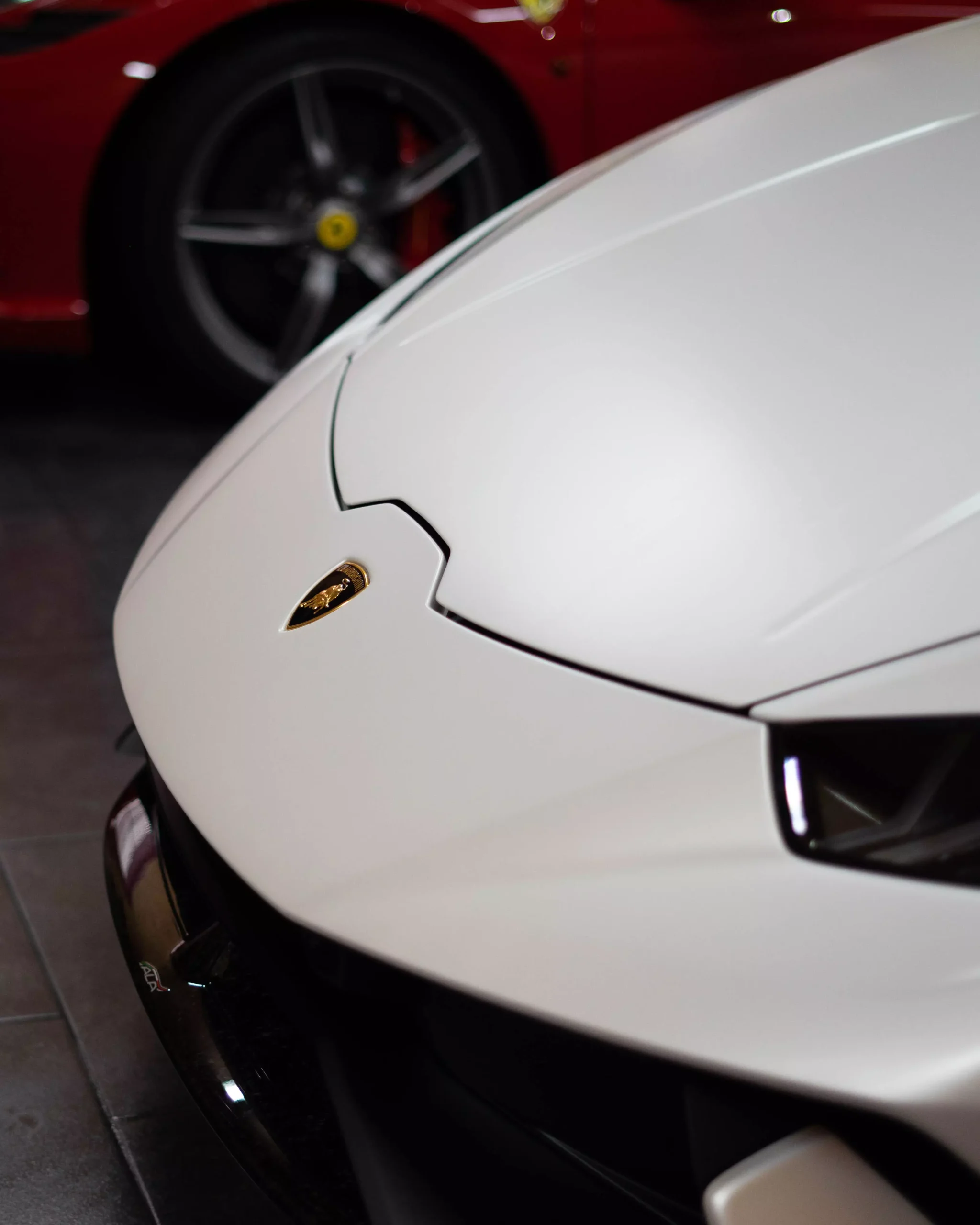 fertiges Ergebnis einer Lackschutzfolierung an einem Lamborghini