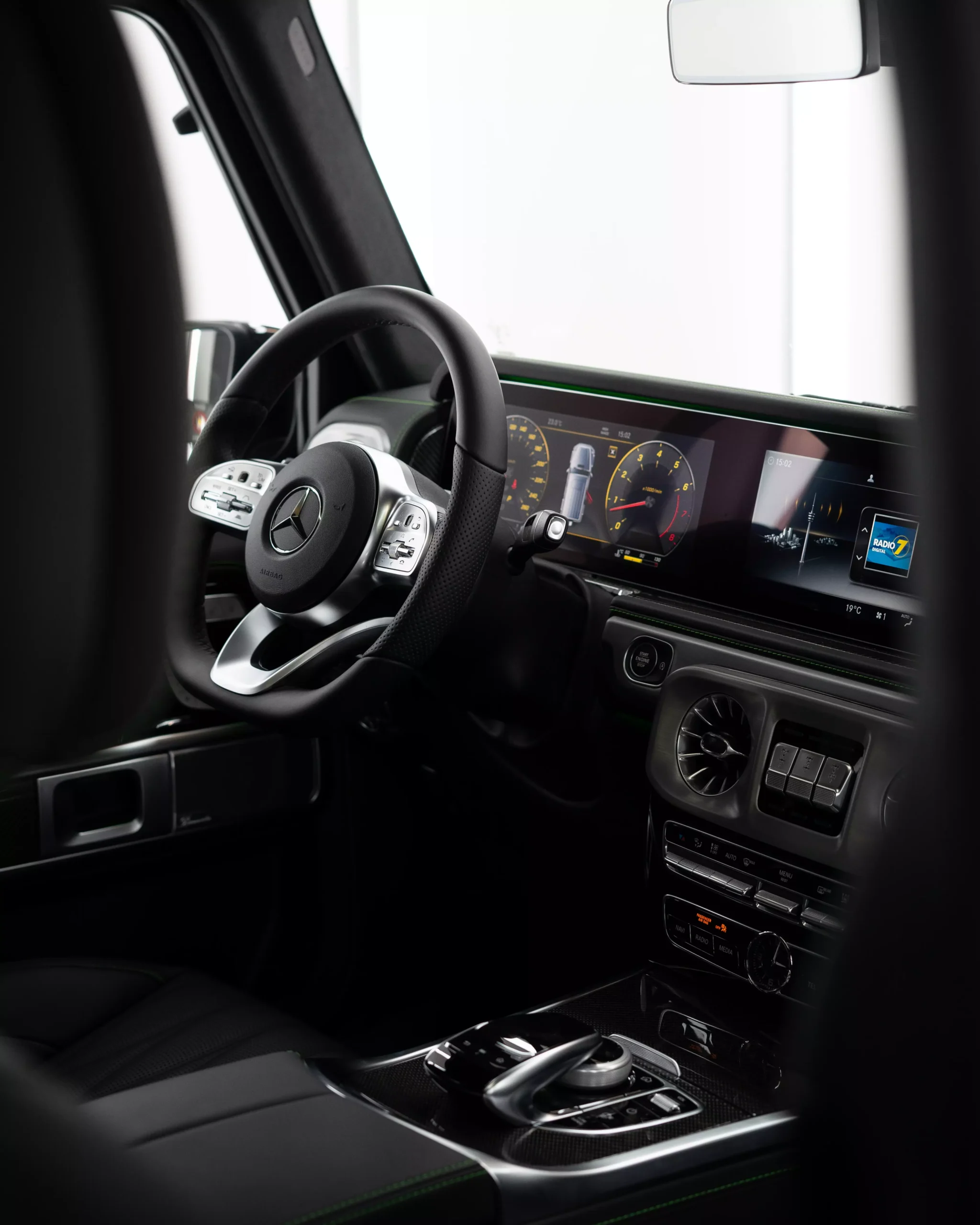 Innenraum Mercedes-Benz G-Klasse in schwarz / grün